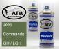 Preview: Jeep, Commando, GH / LGH: 400ml Sprühdose + 400ml Klarlack - Set, von ATW Autoteile West.